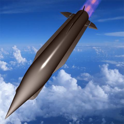 An impression of a hypersonic missile. Image credit: courtesy of the Ministry of Defence.