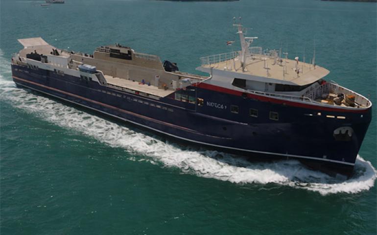 Seatransport 73m SLV was used as the trial platform for the MMR concept